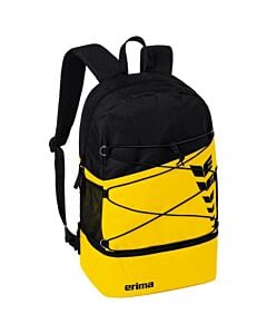 SIX WINGS Sports Bag with Bottom Compartment - yellow/black