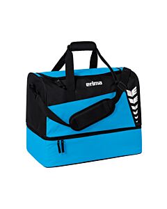 SIX WINGS Sports Bag with Bottom Compartment - curacao/black