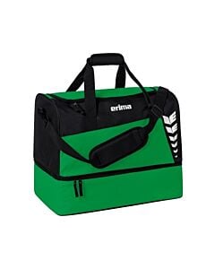 Sport bag with foam compartment to put up to 6 balls - Size S - Emerald and black