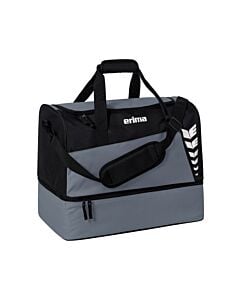 Sport bag with foam compartment to put up to 6 balls - Size S - Gray and black