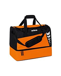 Sport bag with foam compartment to put up to 6 balls - Size S - Orange and black