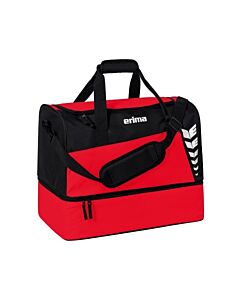 Sport bag with foam compartment to put up to 6 balls - Size S - Red and black