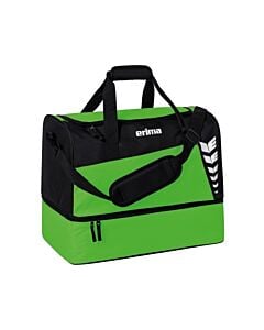 Sport bag with foam compartment to put up to 6 balls - Size S - Green and black