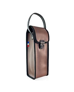 Soft bag with handle - Brown/Black