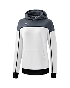 CHANGE by erima Hoody - Women - white/slate grey/black