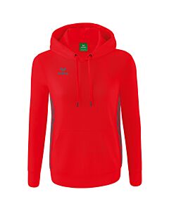 Essential Team Hoody - Women - red/slate grey
