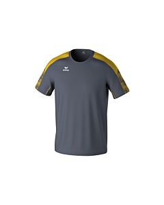 EVO STAR T-shirt - Kids - slate grey/yellow