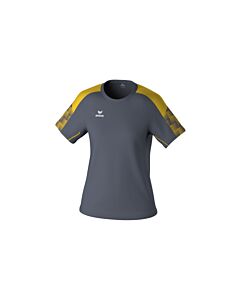 EVO STAR T-shirt - Women - slate grey/yellow