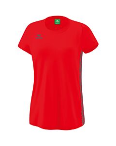 Essential Team T-shirt - Women - red/slate grey