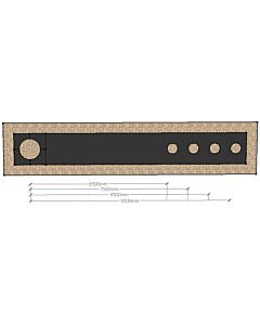 Marksmanship throw template for petanque shooting
