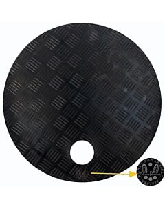 Throwing zone petanque mat diameter 50 cm, approved for competition