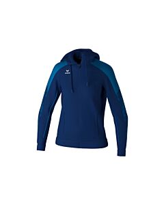 EVO STAR Training Jacket with hood - Women - new navy/mykonos blue