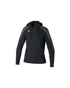 EVO STAR Training Jacket with hood - Women - black/slate grey