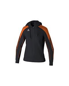 EVO STAR Training Jacket with hood - Women - black/orange