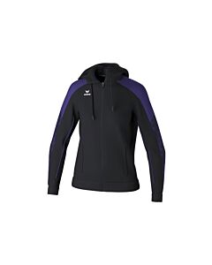 EVO STAR Training Jacket with hood - Women - black/ultra violet