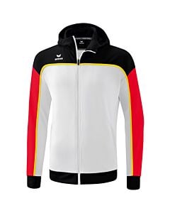CHANGE by erima Training Jacket with hood - Kids - white/black/red