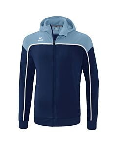 CHANGE by erima Training Jacket with hood - Kids - new navy/faded denim/white