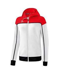 CHANGE by erima Training Jacket with hood - Women - white/red/black