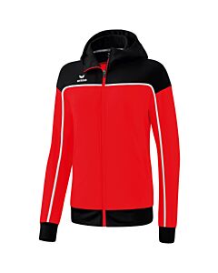 CHANGE by erima Training Jacket with hood - Women - red/black/white