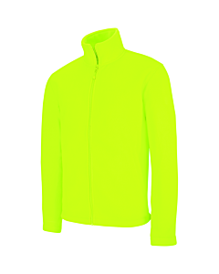 Men's Zip fleece Jacket Kariban K911-Yellow-Fluo