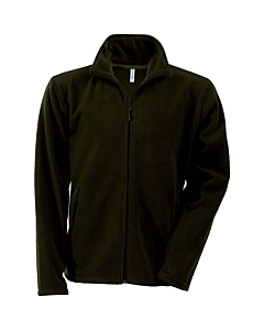 Men's Zip fleece Jacket Kariban K911-Green-Olive