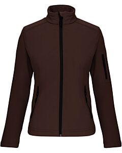 Veste softshell femme - chocolat