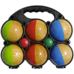 6 wood petanque balls 6 wood petanque balls
